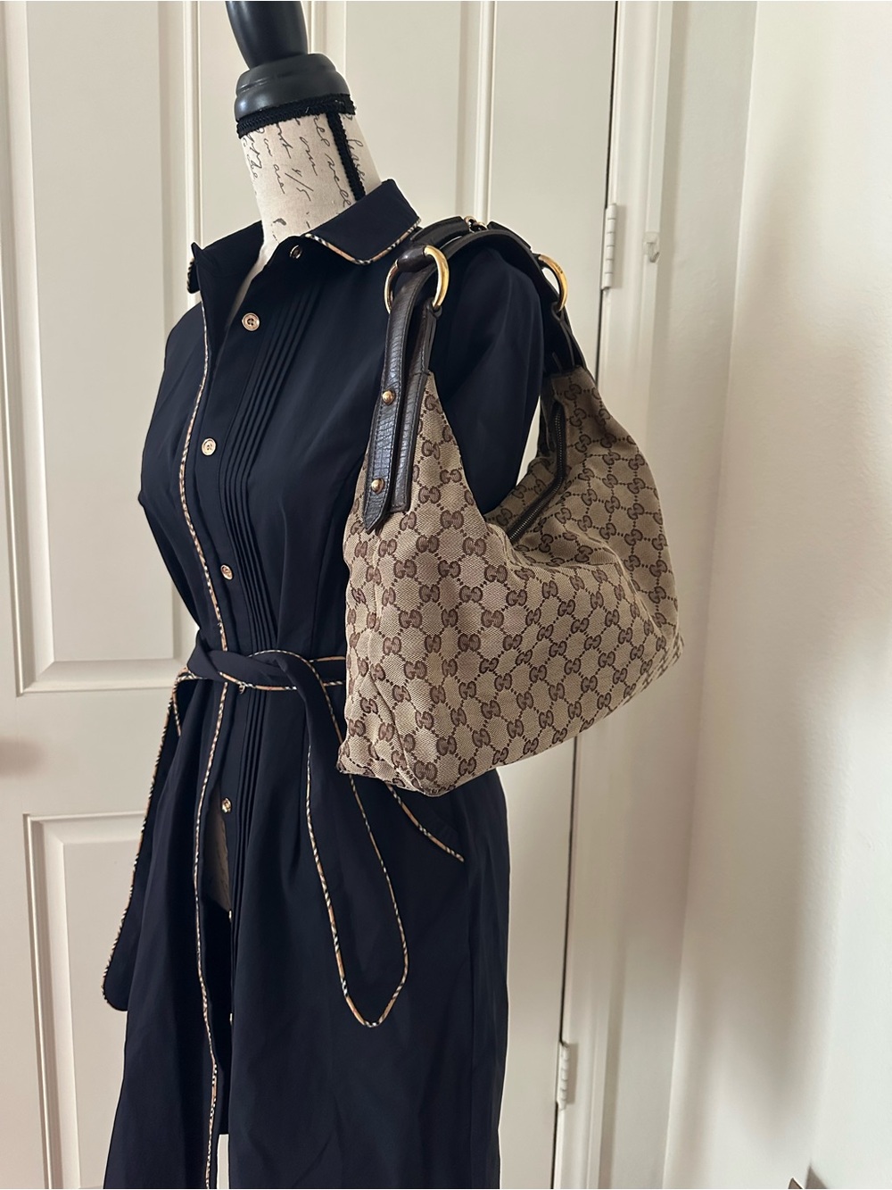 Gucci Horsebit hobo shoulder bag with COA - Picture 5 of 16